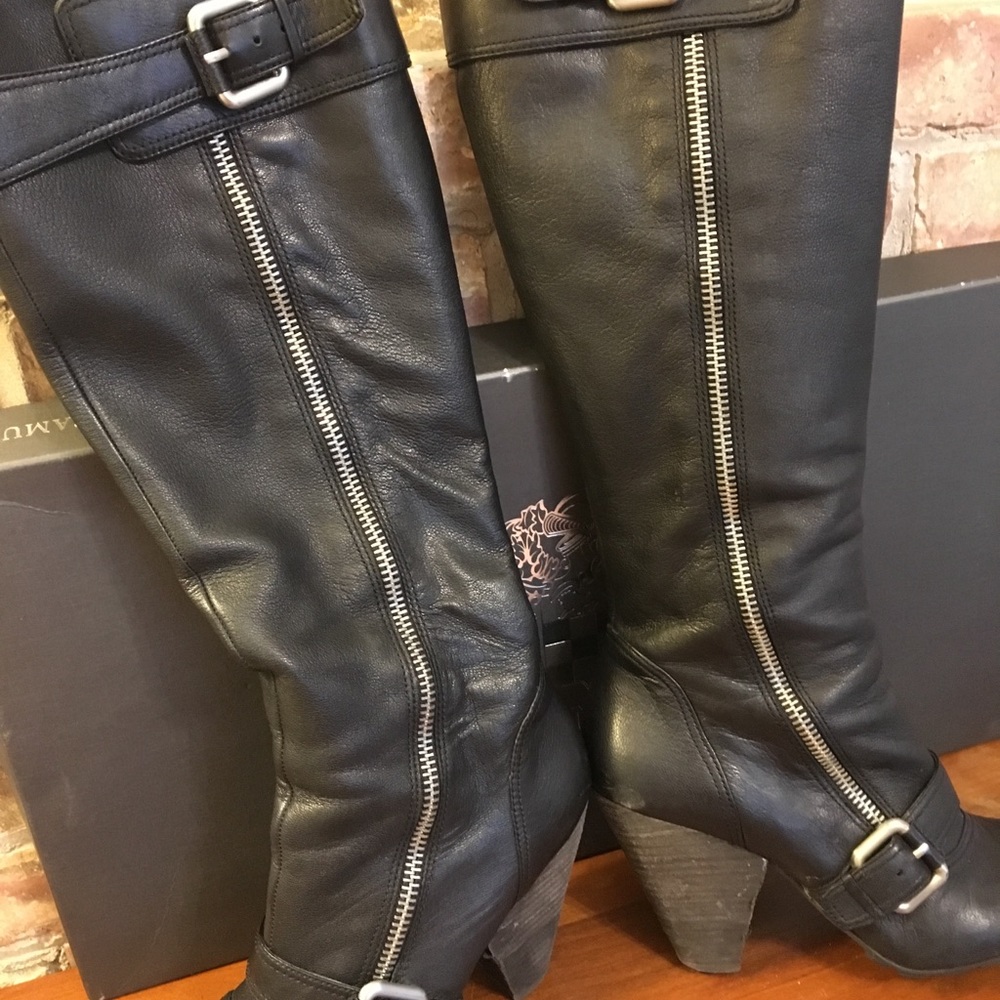Beautiful Vince Camuto Knee-High Moto Boots